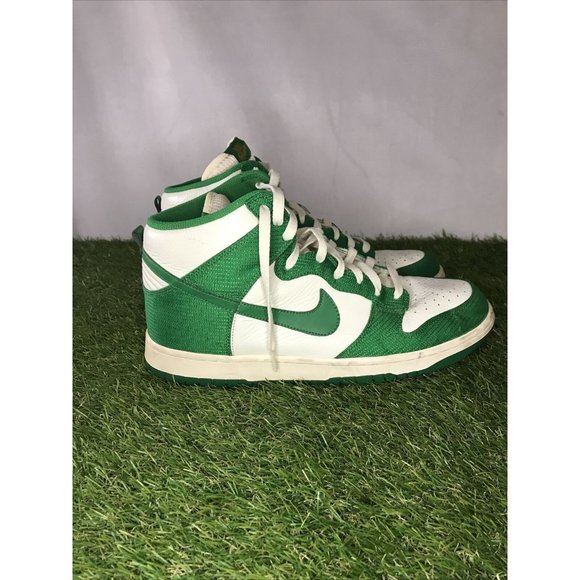 Rare Nike Dunk High (2010) Sail / Lucky Green 317982 100 US Men\'s Size 13 Shoes main image 6